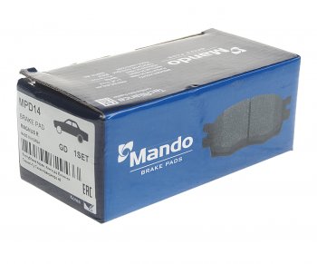 899 р. Колодки тормозные DAEWOO Nubira (97-03) задние (4шт.) MANDO MANDO mpd14  с доставкой в г. Керчь. Увеличить фотографию 2