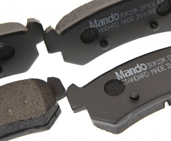1 499 р. Колодки тормозные CHEVROLET Lacetti (-06),Nubira (1.41.8) (03-) задние (4шт.) MANDO MANDO mpd22  с доставкой в г. Керчь. Увеличить фотографию 2