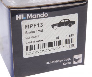 1 559 р. Колодки тормозные BMW 3 (E36,E46),Z3,Z4 (E85) (98-) задние (4шт.) MANDO MANDO mpf13 MANDO mpf13  с доставкой в г. Керчь. Увеличить фотографию 3