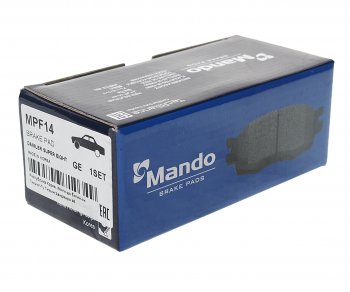 1 179 р. Колодки тормозные NISSAN Primera P12E (00-) задние (4шт.) MANDO MANDO mpf14 MANDO mpf14  с доставкой в г. Керчь. Увеличить фотографию 2