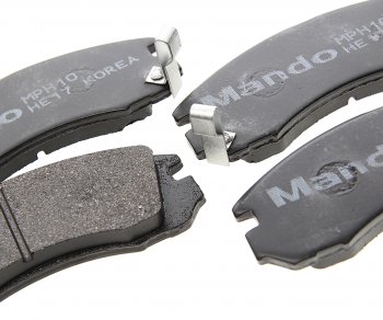 1 399 р. Колодки тормозные передние (4шт.) MANDO Mitsubishi Outlander CU (2003-2009)  с доставкой в г. Керчь. Увеличить фотографию 2