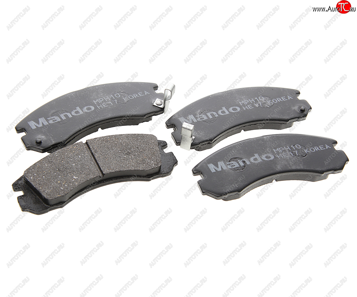 1 399 р. Колодки тормозные передние (4шт.) MANDO Mitsubishi Outlander CU (2003-2009)  с доставкой в г. Керчь