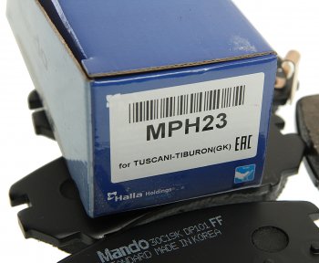 1 769 р. Колодки тормозные передние (4шт.) MANDO Hyundai Tucson LM (2010-2017)  с доставкой в г. Керчь. Увеличить фотографию 2