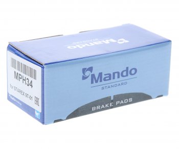 1 839 р. Колодки тормозные HYUNDAI Santa Fe (06-),H-1 KIA Sorento (06-) задние (4шт.) MANDO MANDO mph34 MANDO mph34  с доставкой в г. Керчь. Увеличить фотографию 2
