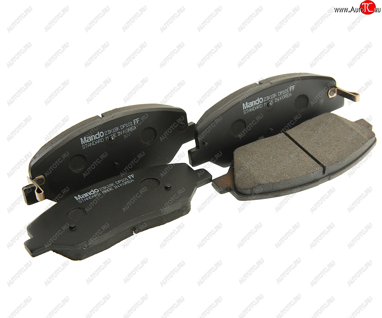 2 799 р. Колодки тормозные передние (4шт.) MANDO Hyundai Santa Fe SM (2000-2012)  с доставкой в г. Керчь