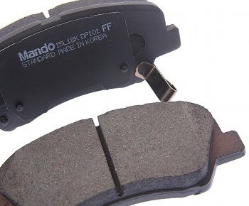 1 289 р. Колодки тормозные передние (4шт.) MANDO KIA Rio 4 FB дорестайлинг седан (2016-2020)  с доставкой в г. Керчь. Увеличить фотографию 2