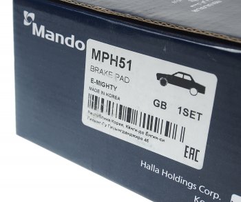 2 899 р. Колодки тормозные HYUNDAI HD65,72 (09-) дисковые передние (4шт.) MANDO MANDO mph51 MANDO mph51  с доставкой в г. Керчь. Увеличить фотографию 3