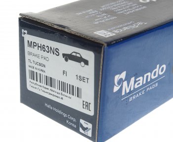 2 249 р. Колодки тормозные HYUNDAI Tucson (16-) передние (4шт.) MANDO MANDO mph63ns MANDO mph63ns  с доставкой в г. Керчь. Увеличить фотографию 3