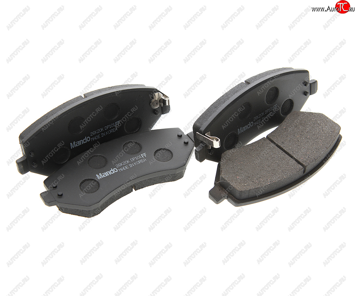 2 499 р. Колодки тормозные CHRYSLER Voyager 3 JEEP Cherokee KJ передние (4шт.) MANDO MANDO mpj01  с доставкой в г. Керчь