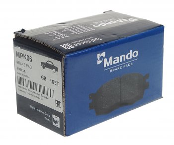779 р. Колодки тормозные KIA Rio (00-), Avella (-99) MAZDA 323 (-98), Demio (-03) передние (4шт.) MANDO MANDO mpk06 MANDO mpk06  с доставкой в г. Керчь. Увеличить фотографию 2