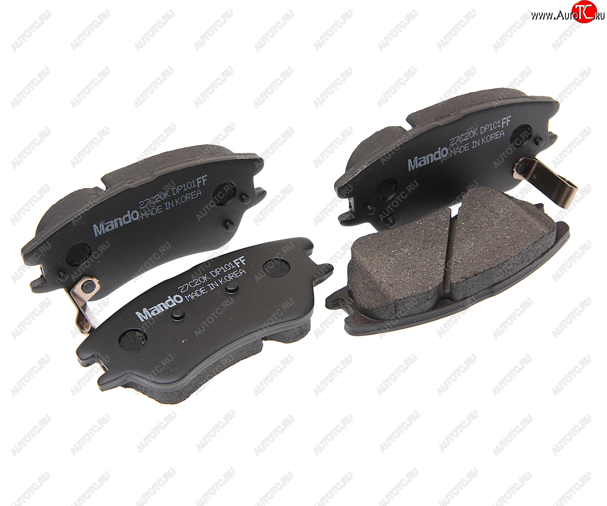 819 р. Колодки тормозные HYUNDAI Atos (05-) передние (4шт.) MANDO MANDO mpk22 MANDO mpk22  с доставкой в г. Керчь