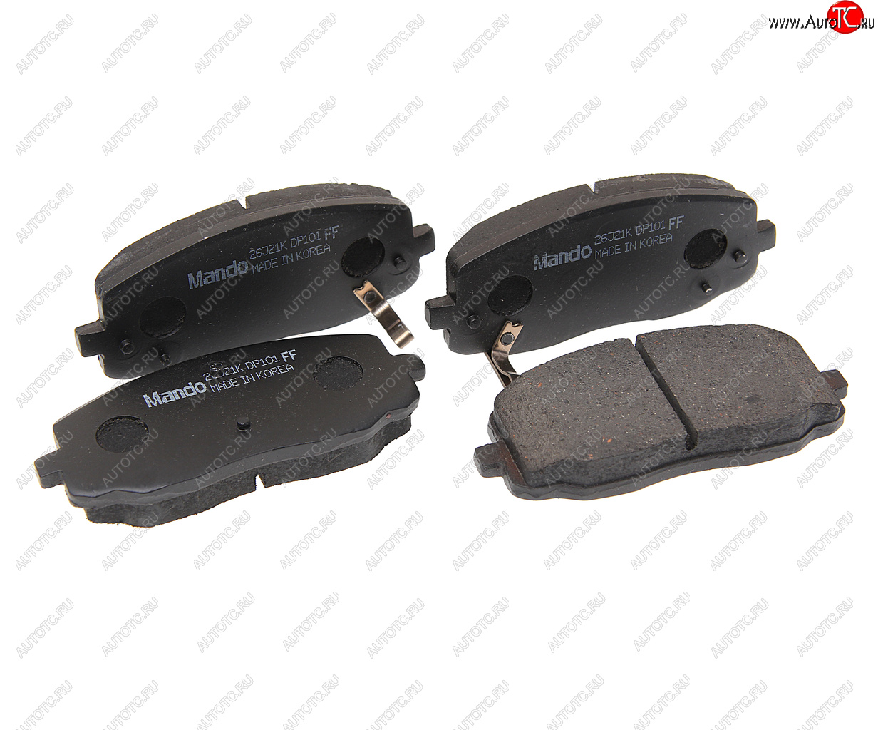 859 р. Колодки тормозные HYUNDAI i10 KIA Picanto (04-) передние (4шт.) MANDO MANDO mpk25 MANDO mpk25  с доставкой в г. Керчь