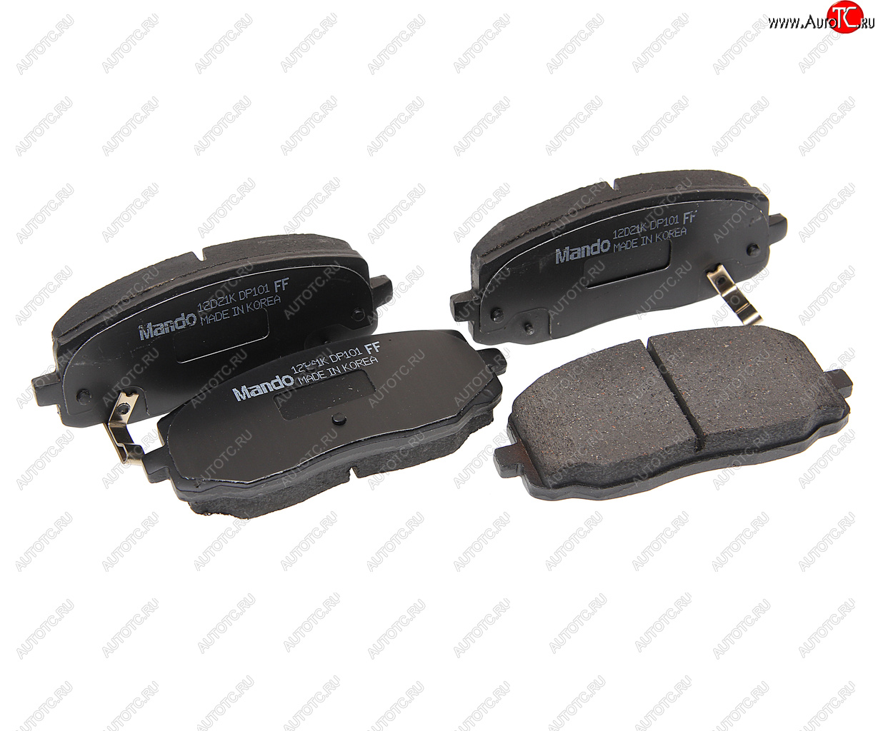869 р. Колодки тормозные HYUNDAI i10 KIA Picanto (04-) передние (4шт.) MANDO MANDO mpk25ns  с доставкой в г. Керчь