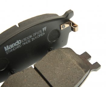 1 999 р. Колодки тормозные KIA Rio (05-) передние (4шт.) MANDO MANDO mpk29 MANDO mpk29  с доставкой в г. Керчь. Увеличить фотографию 2