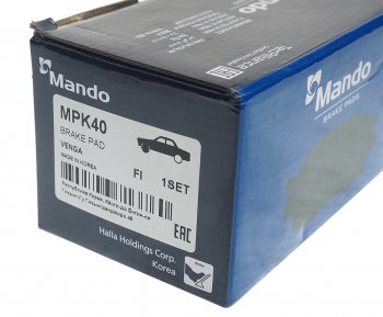 1 999 р. Колодки тормозные передние R15 (4шт.) MANDO KIA Venga дорестайлинг (2009-2015)  с доставкой в г. Керчь. Увеличить фотографию 2