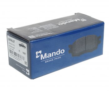 679 р. Колодки тормозные передние R16 (4шт.) MANDO KIA Rio 4 FB дорестайлинг седан (2016-2020)  с доставкой в г. Керчь. Увеличить фотографию 2