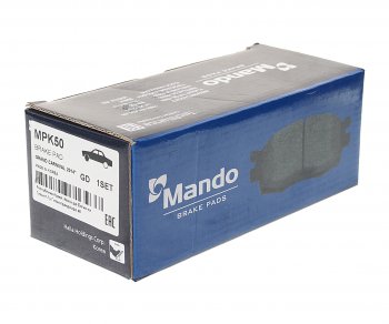 1 699 р. Колодки тормозные KIA Carnival (10-14) передние (4шт.) MANDO MANDO mpk50 MANDO mpk50  с доставкой в г. Керчь. Увеличить фотографию 2