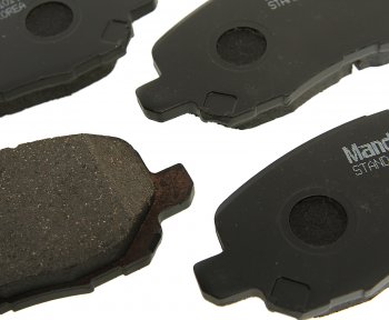 1 589 р. Колодки тормозные передние (4шт.) MANDO Mitsubishi Lancer 9 CS универсал 2-ой рестайлинг (2005-2009)  с доставкой в г. Керчь. Увеличить фотографию 2