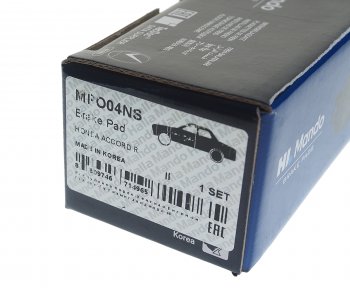 1 549 р. Колодки тормозные HONDA Accord,Civic,CR-V (91-) задние (4шт.) MANDO MANDO mpo04ns MANDO mpo04ns  с доставкой в г. Керчь. Увеличить фотографию 3