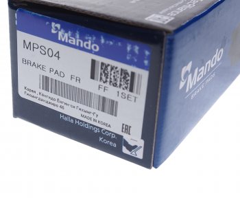 939 р. Колодки тормозные передние (4шт.) MANDO Nissan Almera Classic седан B10 (2006-2013)  с доставкой в г. Керчь. Увеличить фотографию 3