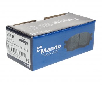 1 059 р. Колодки тормозные задние (4шт.) MANDO Toyota Land Cruiser 90 (1996-2000)  с доставкой в г. Керчь. Увеличить фотографию 2