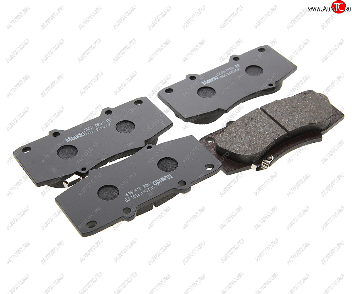 1 349 р. Колодки тормозные TOYOTA Hilux (05-) задние (4шт.) MANDO MANDO mpt33 MANDO mpt33  с доставкой в г. Керчь