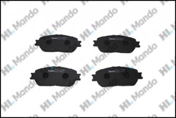 1 499 р. Колодки тормозные TOYOTA Camry (01-06) передние (4шт.) MANDO MANDO mpt45 MANDO mpt45  с доставкой в г. Керчь. Увеличить фотографию 1
