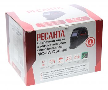 1 899 р. Маска сварщика регулировка затемнения (хамелеон) РЕСАНТА РЕСАНТА мс-1а optimal  с доставкой в г. Керчь. Увеличить фотографию 5