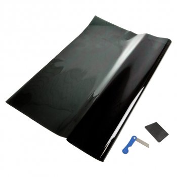 479 р. Пленка тонировочная 2% 0.75х3м Ultra Super Dark Black (блок.УФ-85% ИК-16%) антистатическая MEGAPOWER MEGAPOWER-AUTOMOTIVE m-srcbk-012  с доставкой в г. Керчь. Увеличить фотографию 1