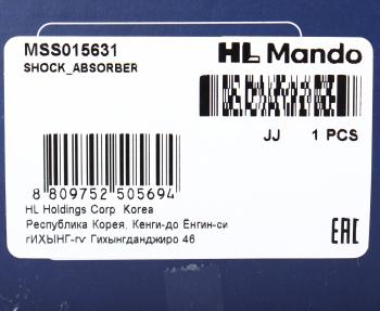 4 549 р. Амортизатор LEXUS IS250 (05-) передний левый газовый MANDO MANDO mss015631 MANDO mss015631  с доставкой в г. Керчь. Увеличить фотографию 4
