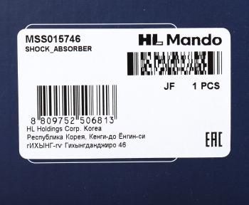 3 699 р. Амортизатор SUZUKI Liana (01-08) передний правый газовый MANDO MANDO mss015746  с доставкой в г. Керчь. Увеличить фотографию 4
