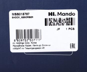 3 199 р. Амортизатор RENAULT Twingo (96-) передний правый газовый MANDO MANDO mss015787 MANDO mss015787  с доставкой в г. Керчь. Увеличить фотографию 3