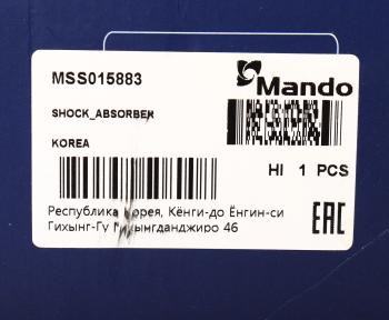 3 399 р. Амортизатор TOYOTA Corolla (E110) передний правый газовый MANDO MANDO mss015883 MANDO mss015883  с доставкой в г. Керчь. Увеличить фотографию 4