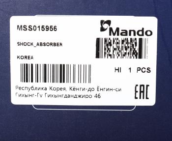 5 799 р. Амортизатор LEXUS RX300 (97-) передний правый газовый MANDO MANDO mss015956  с доставкой в г. Керчь. Увеличить фотографию 4