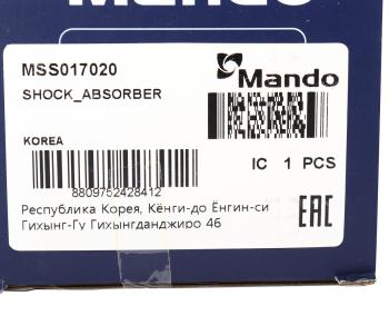 2 899 р. Амортизатор RENAULT Clio Grandtour (08-) задний левыйправый газовый MANDO MANDO mss017020  с доставкой в г. Керчь. Увеличить фотографию 3