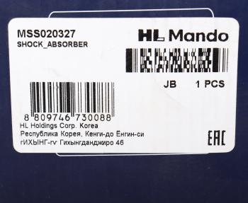 5 799 р. Амортизатор MITSUBISHI Lancer 10 (CY2A,CY4A) (07-) передний правый газовый MANDO MANDO mss020327  с доставкой в г. Керчь. Увеличить фотографию 4