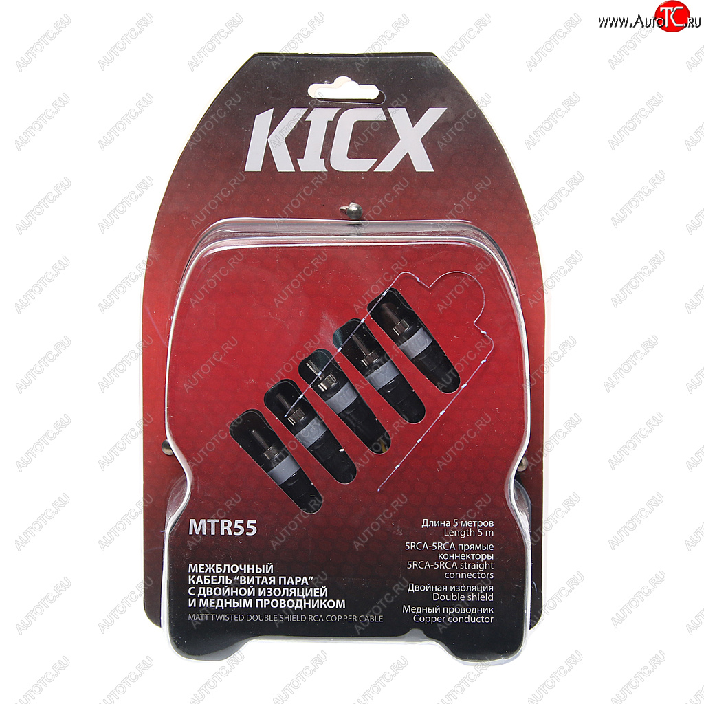 2 149 р. Кабель RCA 5х5 5м KICX KICX mtr 55  с доставкой в г. Керчь