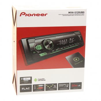 7 999 р. Магнитола автомобильная 1DIN PIONEER PIONEER mvh-s120ubg  с доставкой в г. Керчь. Увеличить фотографию 4
