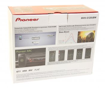 8 799 р. Магнитола автомобильная 1DIN PIONEER PIONEER mvh-s120ubw PIONEER mvh-s120ubw  с доставкой в г. Керчь. Увеличить фотографию 4