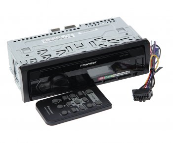 10 249 р. Магнитола автомобильная 1DIN PIONEER PIONEER mvh-s125ui  с доставкой в г. Керчь. Увеличить фотографию 1