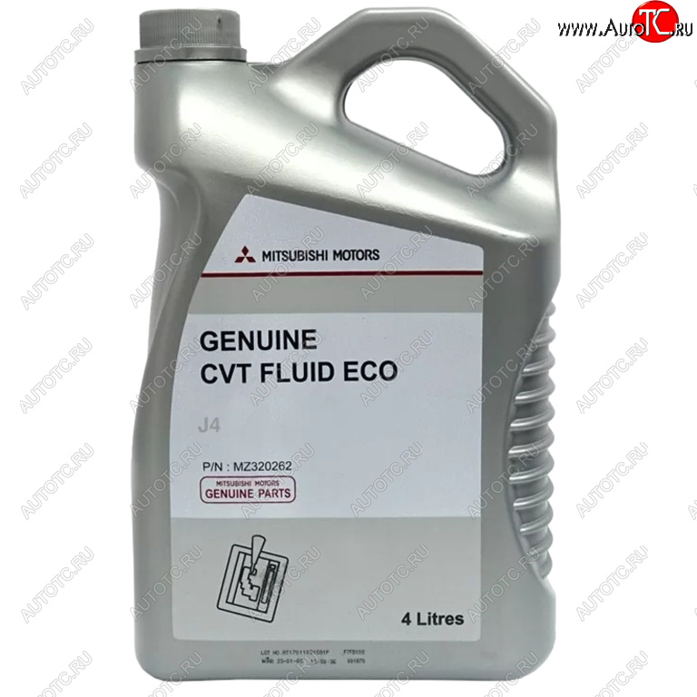 9 649 р. Масло трансмиссионное MITSUBISHI CVT Fluid Eco J4 4л OE MITSUBISHI mz320262  с доставкой в г. Керчь