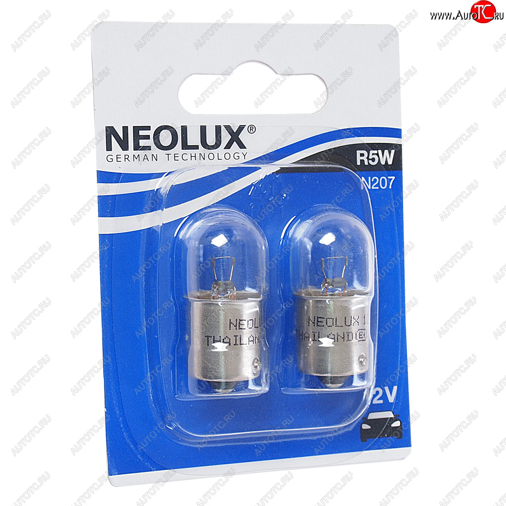 104 р. Лампа 12V R5W BA15s 50лм блистер (2шт.) Standard NEOLUX NEOLUX n207-02b  с доставкой в г. Керчь