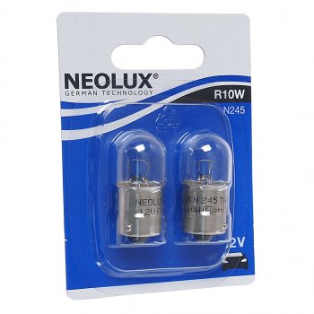 131 р. Лампа 12V R10W BA15s 125лм блистер (2шт.) Standard NEOLUX NEOLUX n245-02b  с доставкой в г. Керчь. Увеличить фотографию 1