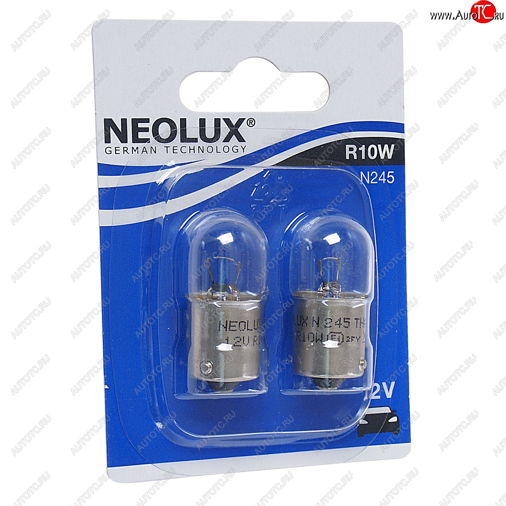 131 р. Лампа 12V R10W BA15s 125лм блистер (2шт.) Standard NEOLUX NEOLUX n245-02b  с доставкой в г. Керчь