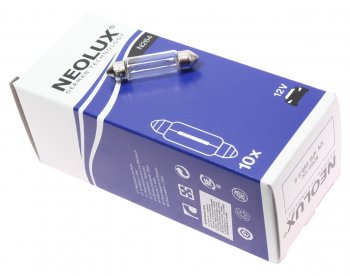 72 р. Лампа 12V C10W SV8.5-8 41мм 100лм Standard NEOLUX NEOLUX n264  с доставкой в г. Керчь. Увеличить фотографию 1