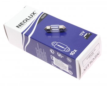 86 р. Лампа 12V C10W SV8.5-8 31мм Standard NEOLUX NEOLUX n269  с доставкой в г. Керчь. Увеличить фотографию 1