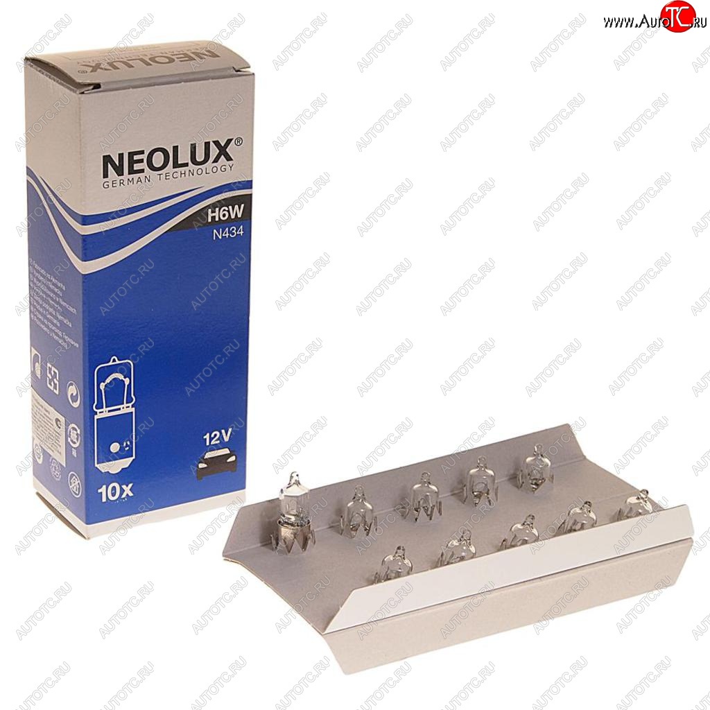 268 р. Лампа 12V H6W BAX9s 125лм Standard NEOLUX NEOLUX n434  с доставкой в г. Керчь