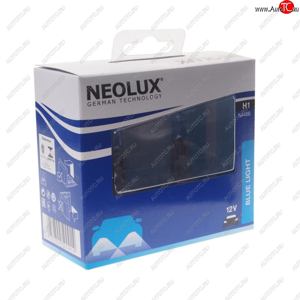 699 р. Лампа 12V H1 55W P14.5s 4000K 1550лм бокс (2шт.) Blue Light NEOLUX NEOLUX n448b-2scb  с доставкой в г. Керчь