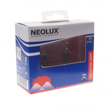 649 р. Лампа 12V H1 55W P14.5s +50% 3200K 1550лм бокс (2шт.) Extra Light NEOLUX NEOLUX n448el-2scb  с доставкой в г. Керчь. Увеличить фотографию 1