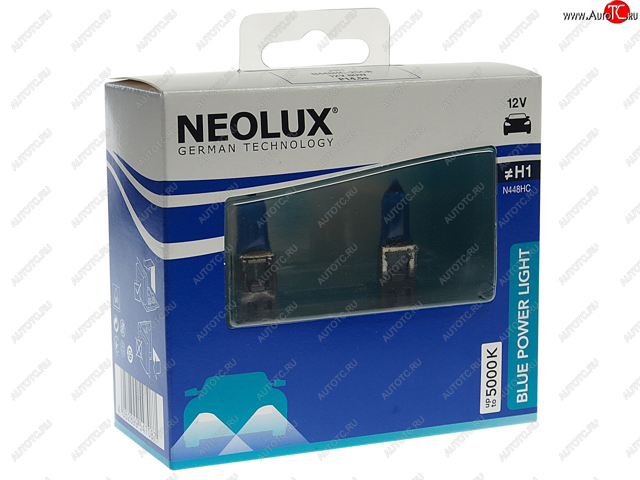 829 р. Лампа 12V H1 80W P14.5s 5000К 1550лм бокс (2шт.) Blue Power Light NEOLUX NEOLUX n448hc-2scb NEOLUX n448hc-2scb  с доставкой в г. Керчь